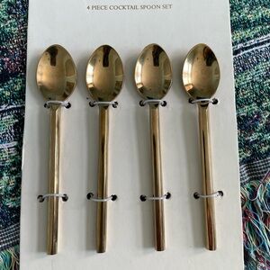 Venus Gift polished Gold Cocktail Spoon Set